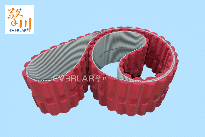 擎川定制PU同步帶加紅膠開(kāi)槽精準(zhǔn)傳動(dòng)食品包裝生產(chǎn)線(xiàn)聚氨酯傳動(dòng)帶