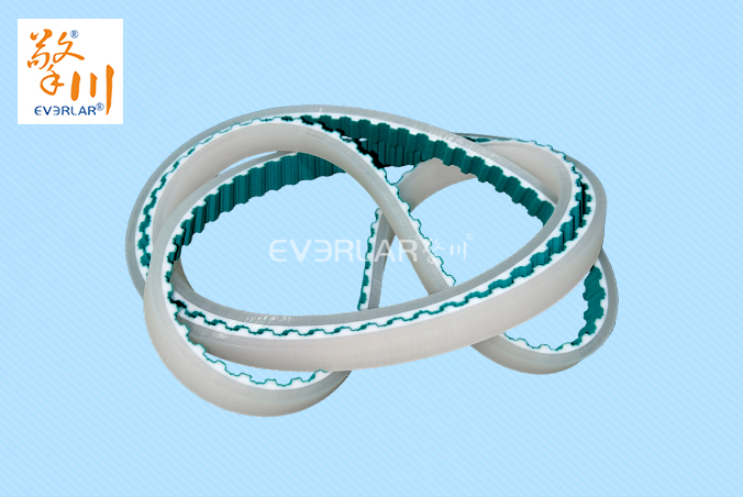 齒面綠布同步帶加透明PU耐磨防滑食品包裝生產(chǎn)線傳動(dòng)帶聚氨酯齒形帶